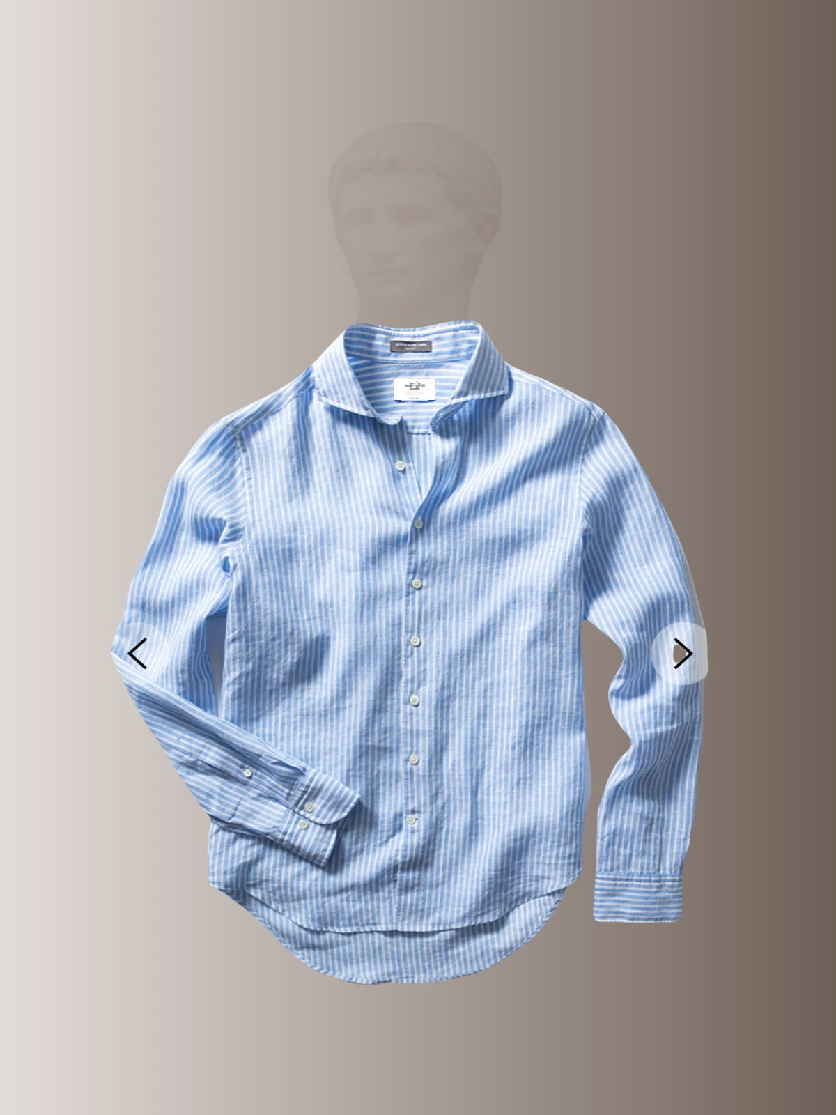 White Blue Stripe